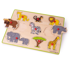 Bigjigs Toys fa safari puzzle puzzle, kirakós