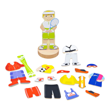 Bigjigs Toys mágneses öltöztető puzzle sporttevékenységekkel puzzle, kirakós