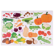 Bigjigs Toys padló puzzle zöldségekkel puzzle, kirakós
