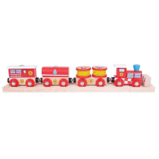 Bigjigs Toys Tűzoltók vonata kisvasút