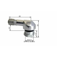  BIHR Ø11,5mm Alumínium Gumiabroncs Szelep Ezüst motor gumi