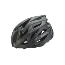 BikeFun Edge unisex bukósisak, L-es (58-61 cm), fekete-karbon kerékpáros sisak