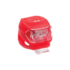 BikeFun Pixie elemes hátsó szilikonos villogó lámpa, 2 LED, piros kerékpár lámpa