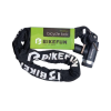 BikeFun Shield integrált fejű kulcsos láncos zár, 10 mm x 120 cm, fekete