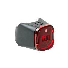 BikeFun Vega USB-ről tölthető hátsó lámpa, Power LED, nyeregcsőre rögzíthető, fekete kerékpár lámpa