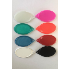Bilétás kulcstartó (ovál) (Fluoreszkáló) kulcstartó