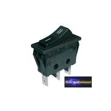  Billenő kapcsoló 2pol./3pin ON-ON 250V/15A - fekete villanyszerelés