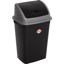  Billenő tetejű szemetes - fekete-szürke 26L szemetes
