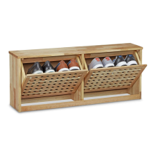  Billenőajtós diófa cipőtartó 38x94x20 cm 10020152 bútor