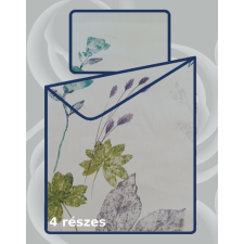 Billerbeck Bianka 4 részes pamut-szatén ágyneműhuzat, Leaves Green (603) lakástextília