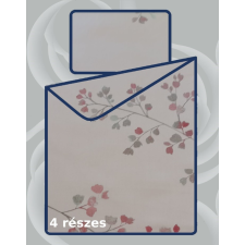  Billerbeck Bianka 4 részes pamut-szatén ágyneműhuzat, Pink Flowers (602) lakástextília