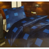  Billerbeck Elegante 3 részes pamut-szatén ágyneműhuzat, Blue Dream