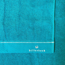 Billerbeck rizskötésű törölköző, Zománckék, 70x140 cm lakástextília