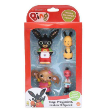 Bing nyuszi figura szett 4 db-os - Bing, Molly, Sula, Flop játékfigura