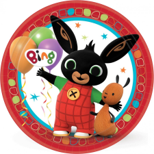  Bing Red papírtányér 8 db-os 23 cm party kellék
