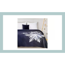 Bingoo Carol hópehely mintás karácsonyi ágytakaró Gránátkék 220x240 cm HS431281 lakástextília