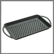 Bingoo Cattara Grill serpenyő fogantyúval öntöttvas 33x21,5cm 13062 edény