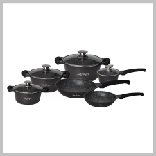 Bingoo CHEFFINGER 10 RÉSZES TAPADÁSMENTES BEVONATÚ EDÉNYKÉSZLET CF-DA1010 edény