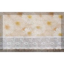 Bingoo Csipke szélű flannel terítő Margarétás F251 152x228 lakástextília