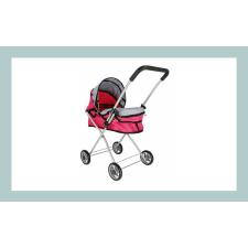 Bingoo Játék babakocsi rózsaszín fémvázas 61 cm 297497 játék babakocsi