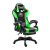 Bingoo Likeregal 920 gamer szék lábtartóval zöld holm1048M