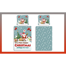 Bingoo Merry Christmas, Karácsonyi ágyneműhuzat télapós 140×200cm BRM012066 lakástextília