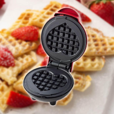 Bingoo Mini gofrisütő szív alakú 350W gofrisütő