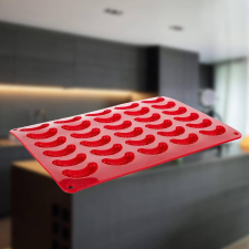 Bingoo Szilikon hókifli sütőforma CULINARIA Red 30 részes sütés és főzés
