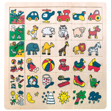 Bino fa puzzle Mi, hova tartozik? 36 db puzzle, kirakós
