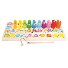 Bino gyerek fa oktató játék puzzle, kirakós