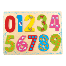 Bino készségfejlesztő fa puzzle számokkal kreatív és készségfejlesztő