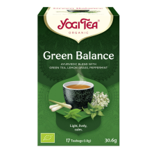 BIO Zöld tea egyensúly 17x1,8g Yogi Green Balance tea