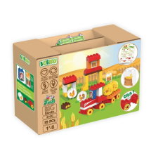 BiOBUDDi Gabonafarm | építőjáték | 38 db építőkocka | BiOBUDDi BB-0243 kreatív és készségfejlesztő