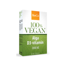 BioCo 100% VEGAN Alga D3 vitamin 2000 NE 60db vitamin és táplálékkiegészítő