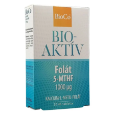 BioCo bioaktív Folát 5-MTHF 1000µg tabletta 30db vitamin és táplálékkiegészítő