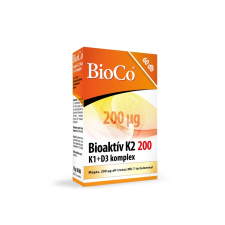 BioCo bioaktív k2 200 k1+d3 komplex tabletta 60 db vitamin és táplálékkiegészítő