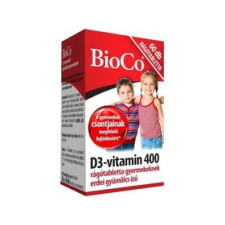 BioCo BioCo D3-400 gyerek rágótabletta 60db vitamin és táplálékkiegészítő