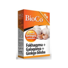 BioCo BioCo Fokhagyma Galagonya Ginkgo biloba tabletta 60db vitamin és táplálékkiegészítő