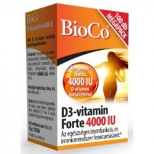 BioCo D3-vitamin Forte 4000 IU tabletta - 100db vitamin és táplálékkiegészítő