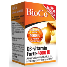  Bioco d3-vitamin forte 4000iu tabletta 100 db gyógyhatású készítmény