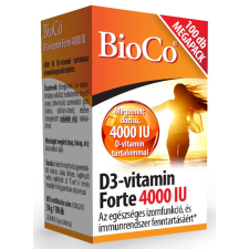  Bioco d3-vitamin forte 4000iu tabletta 100 db vitamin és táplálékkiegészítő
