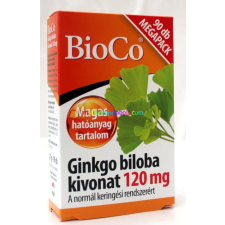 BioCo Ginkgo biloba kivonat 90 db tabletta, 120 mg, Megapack - BioCo vitamin és táplálékkiegészítő
