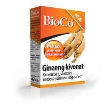 BioCo Ginzeng kivonat 60 db gyógyhatású készítmény