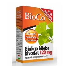 BioCo Magyarország Bioco Ginkgo Biloba kivonat tabletta 90 db vitamin és táplálékkiegészítő