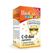 BioCo Magyarország Kft. BioCo C+D3 Duo Junior Rágótabletta vitamin és táplálékkiegészítő
