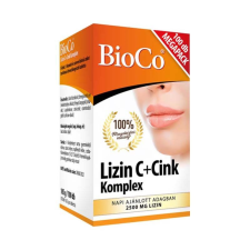 BioCo Magyarország Kft. Bioco Lizin C + Cink komplex tabletta 100x vitamin és táplálékkiegészítő