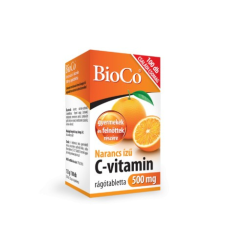  BIOCO NARANCS ÍZŰ C-VITAMIN 500 MG RÁGÓTABLETTA 100 DB vitamin és táplálékkiegészítő