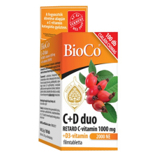 BioCo Vitamin BIOCO C + D3 Duo Retard 100 darab alapvető élelmiszer