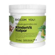 Biocom Kindervit trópusi gyümölcsízű italpor 195 g vitamin és táplálékkiegészítő