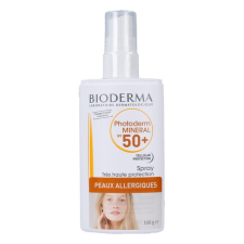 Bioderma Photoderm Mineral Spray SPF50+, Napvédő termékek - 100g, Pro citlivou pleť testápoló